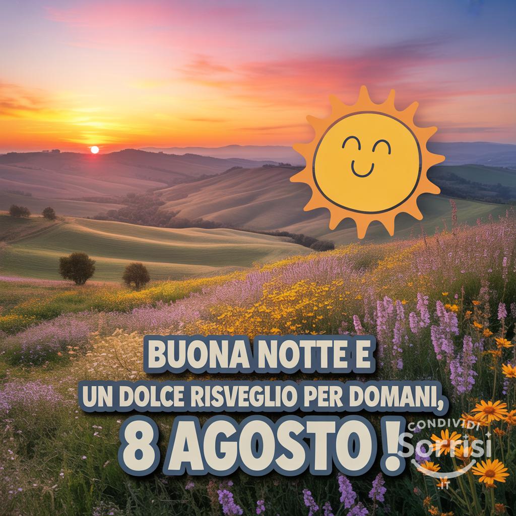 Buona notte e un dolce risveglio per domani, 8 agosto !