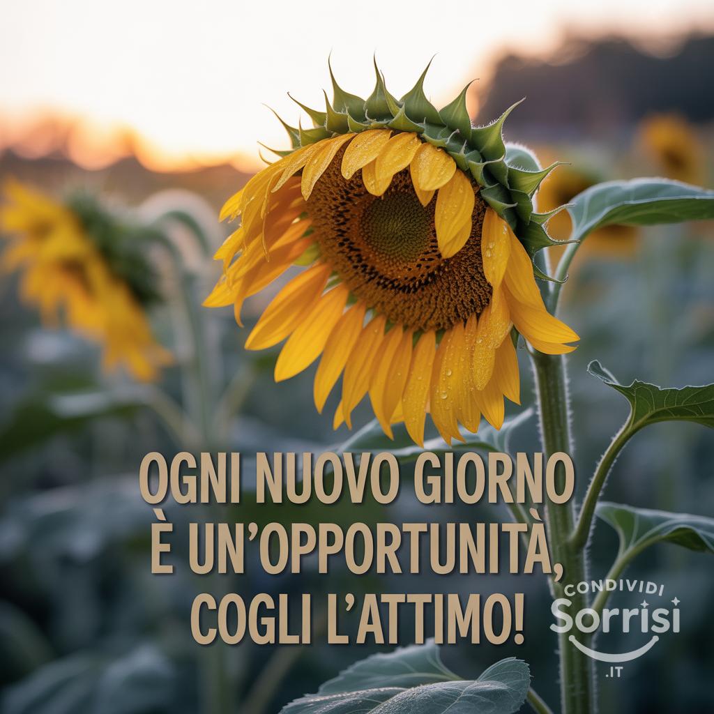 Ogni nuovo giorno è un'opportunità, cogli l'attimo!