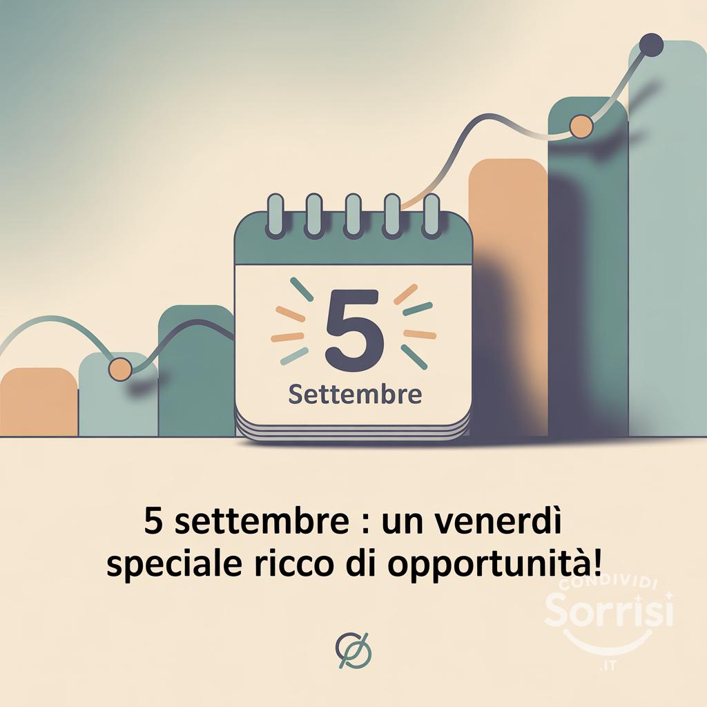 5 settembre : un venerdì speciale ricco di opportunità!