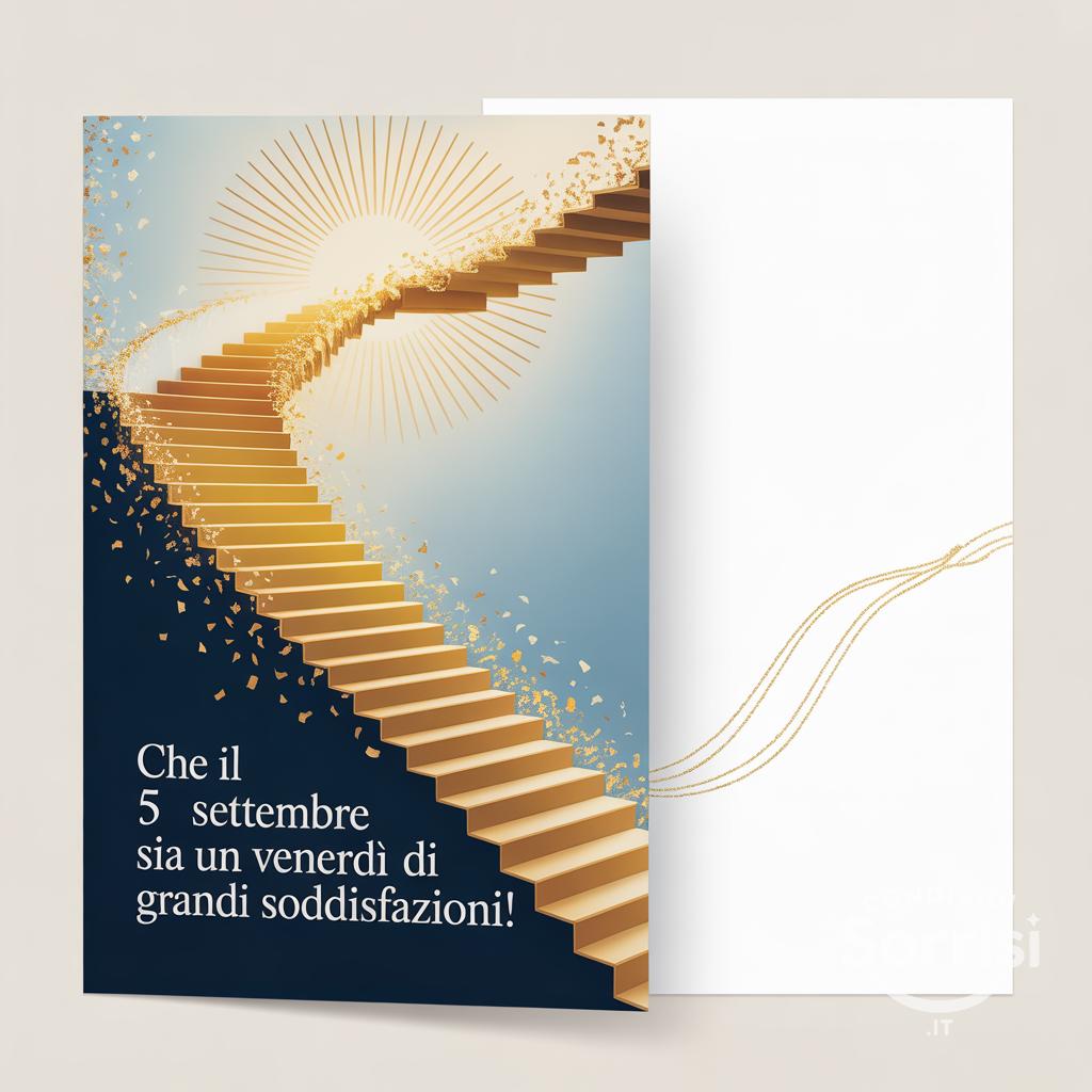 Che il 5 settembre  sia un venerdì di grandi soddisfazioni!