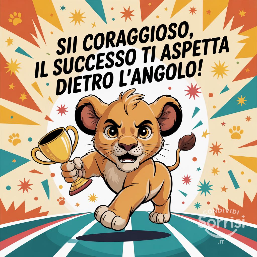 Sii coraggioso, il successo ti aspetta dietro l'angolo!