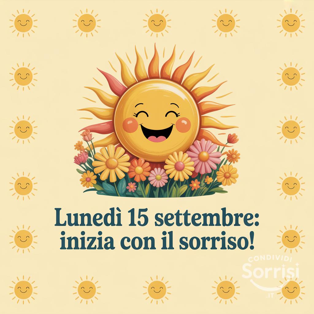 Lunedì 15 settembre: inizia con il sorriso!