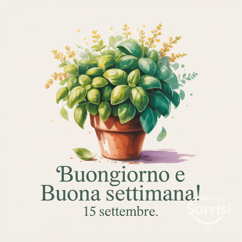 Buongiorno e buona settimana! 15 settembre.