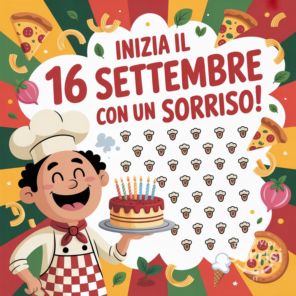 Inizia il 16 settembre  con un sorriso!