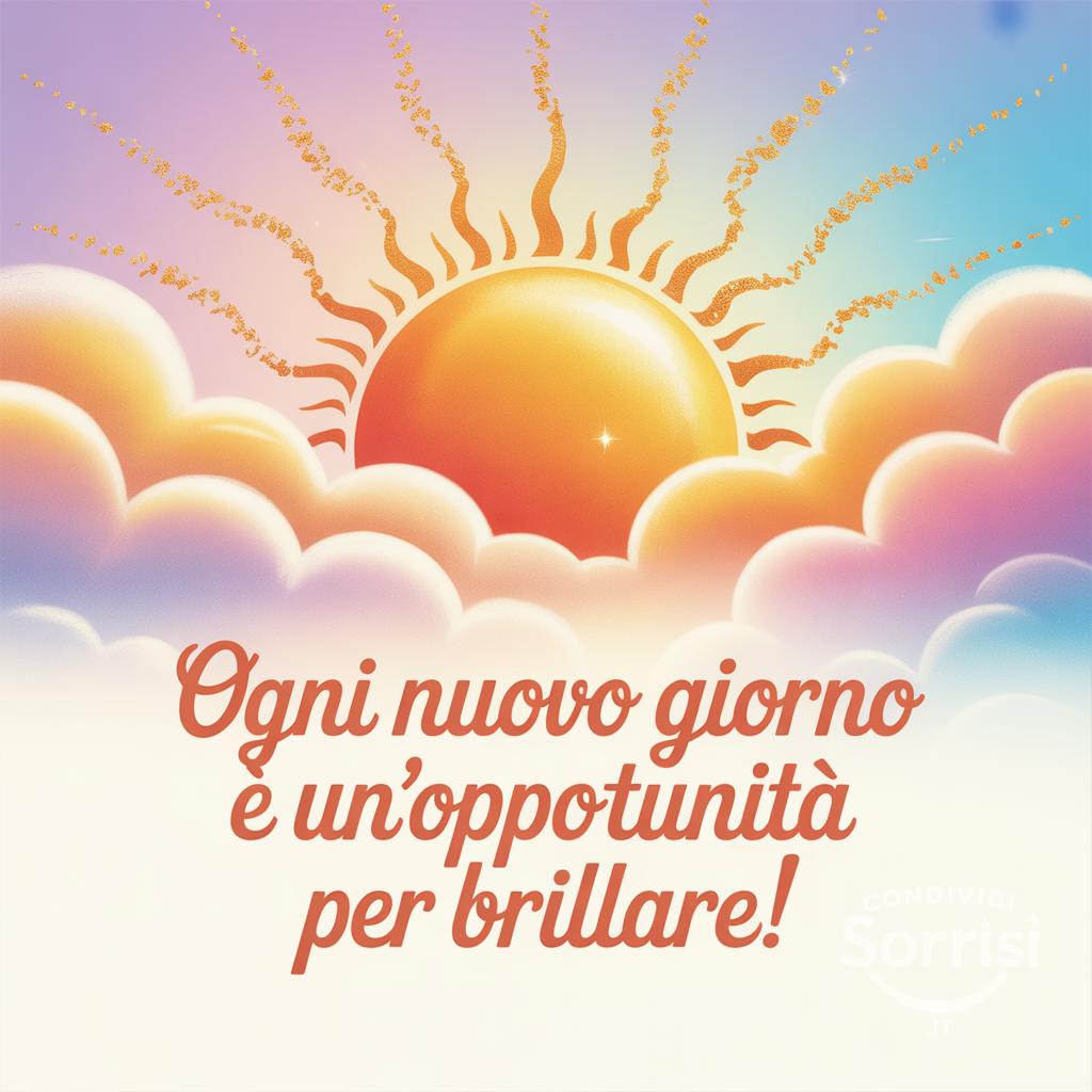 Ogni nuovo giorno è un'opportunità per brillare!