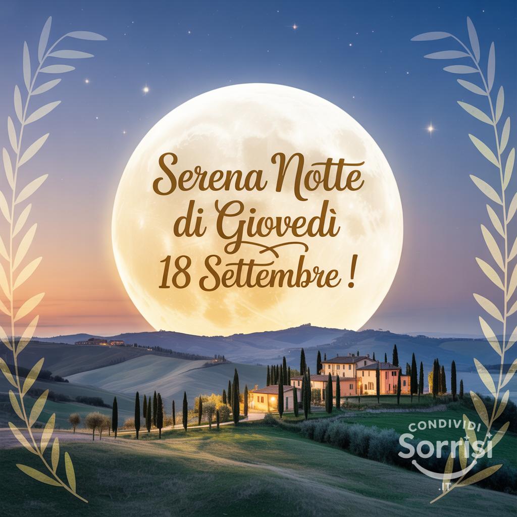 Serena notte di giovedì 18 settembre !