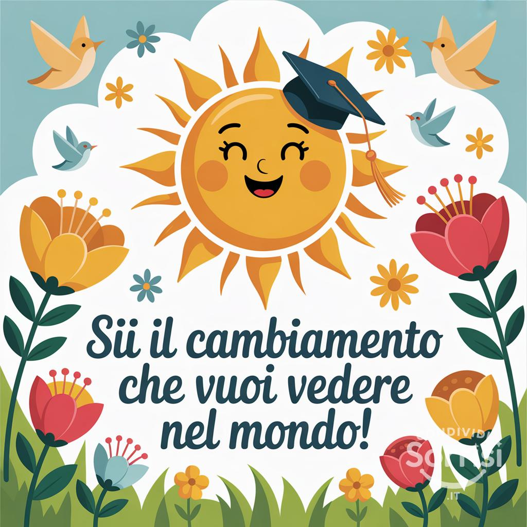 Sii il cambiamento che vuoi vedere nel mondo!