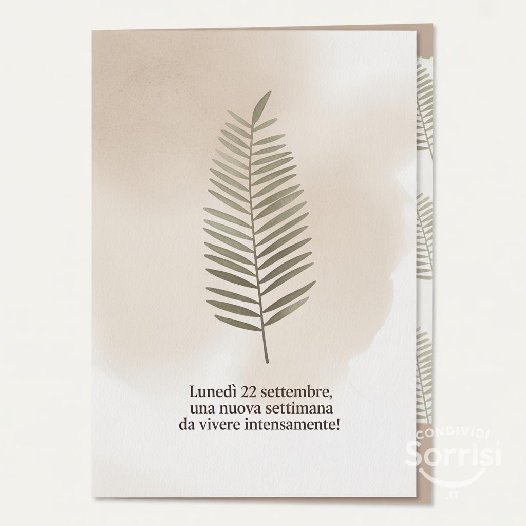 Lunedì 22 settembre, una nuova settimana da vivere intensamente!