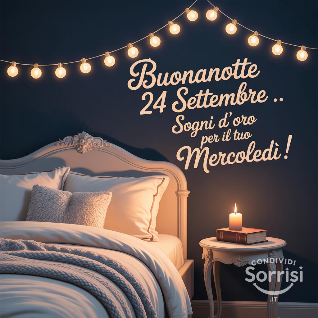 Buonanotte 24 settembre . Sogni d'oro per il tuo mercoledì!