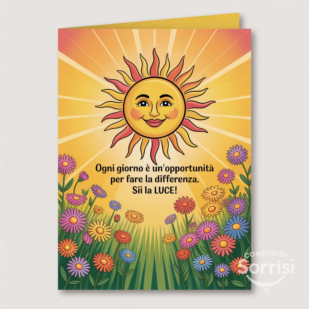 Ogni giorno è un'opportunità per fare la differenza. Sii la luce!