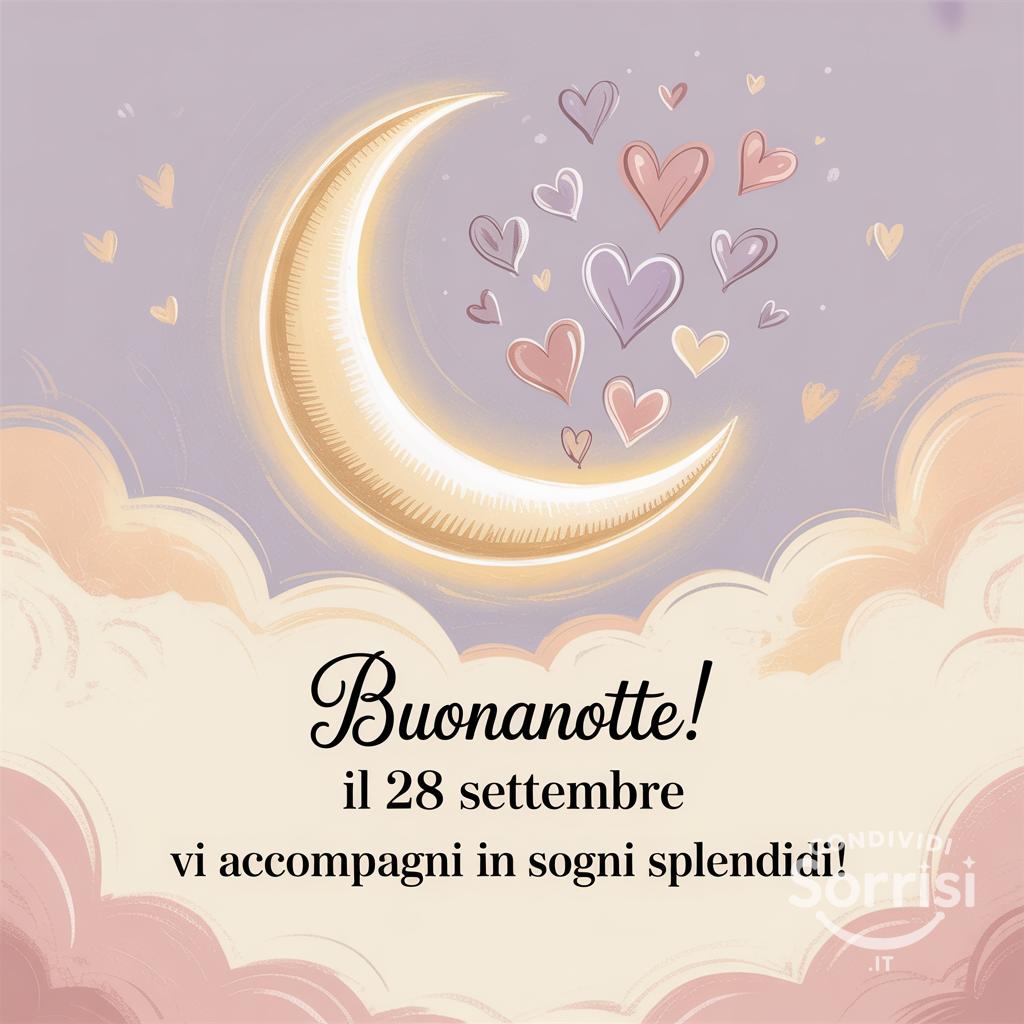 Buonanotte! Il 28 settembre  vi accompagni in sogni splendidi!