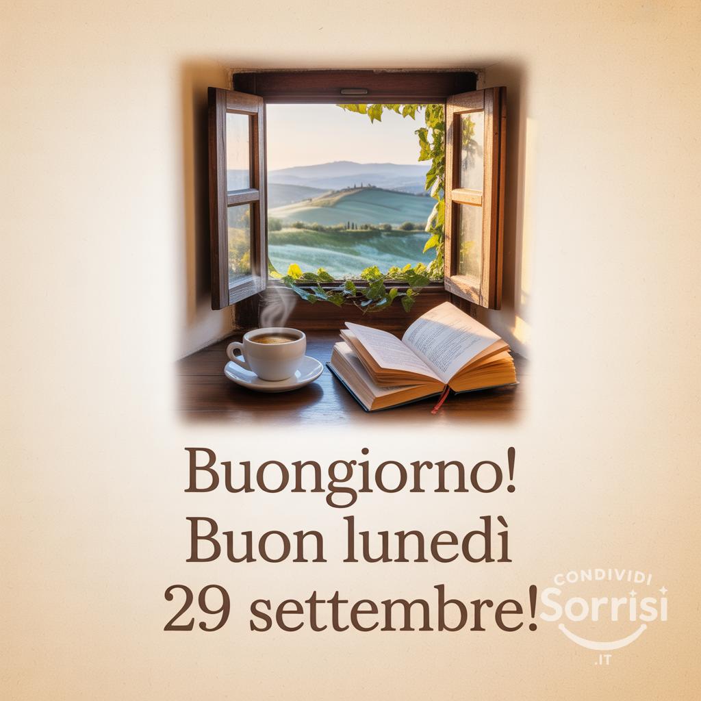 Buongiorno! Buon lunedì 29 settembre !