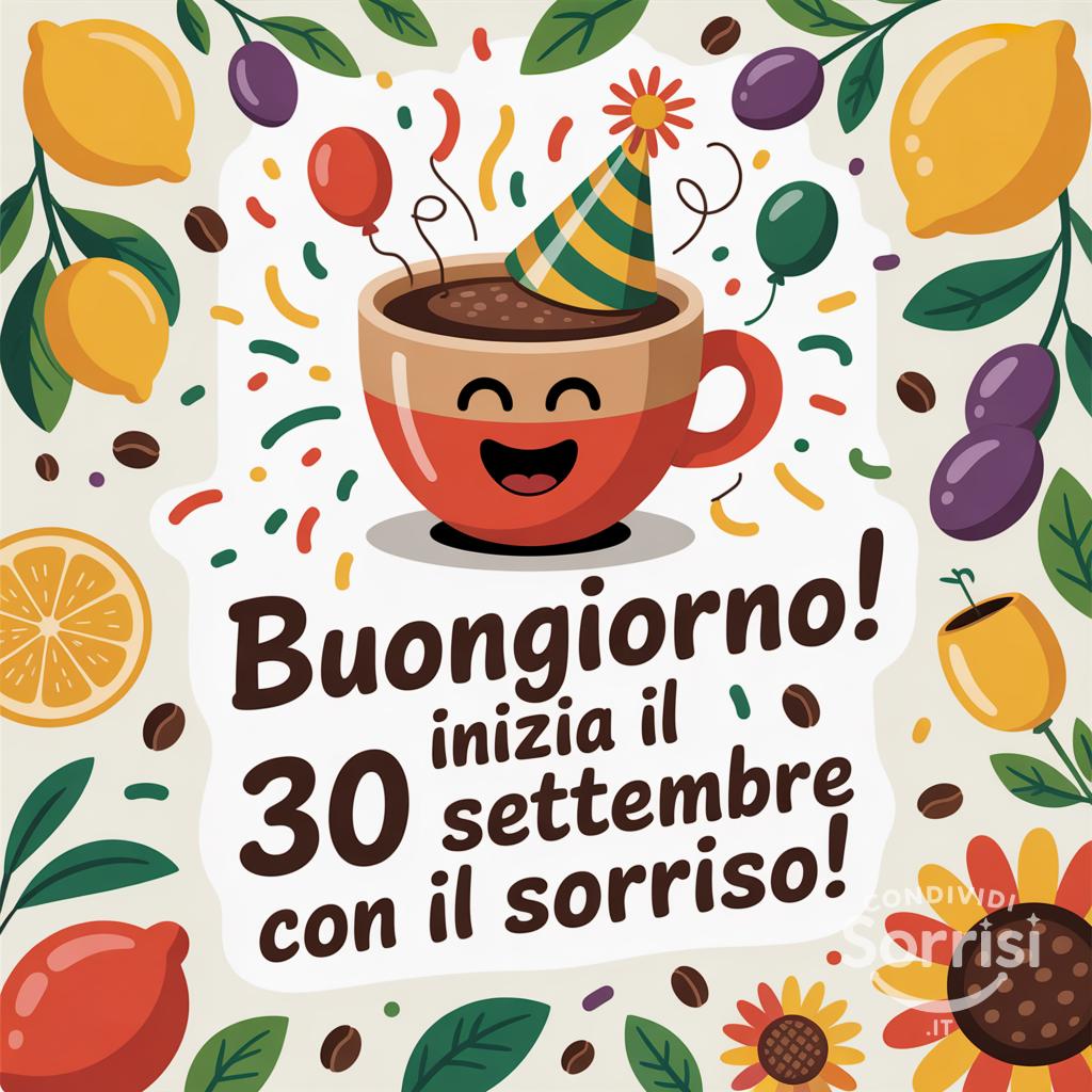 Buongiorno! Inizia il 30 settembre con il sorriso!