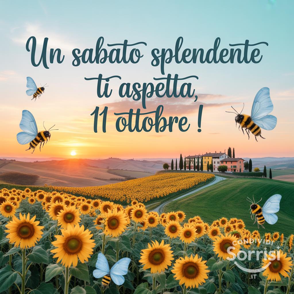 Un sabato splendente ti aspetta, 11 ottobre !
