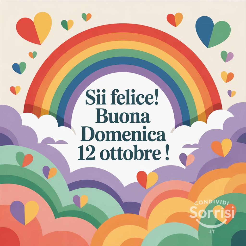 Sii felice! Buona domenica 12 ottobre !