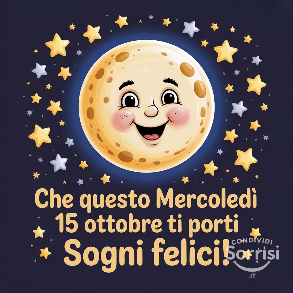 Che questo mercoledì 15 ottobre  ti porti sogni felici!