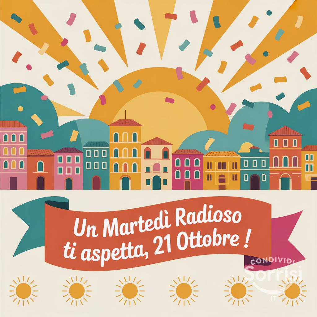 Un martedì radioso ti aspetta, 21 ottobre !
