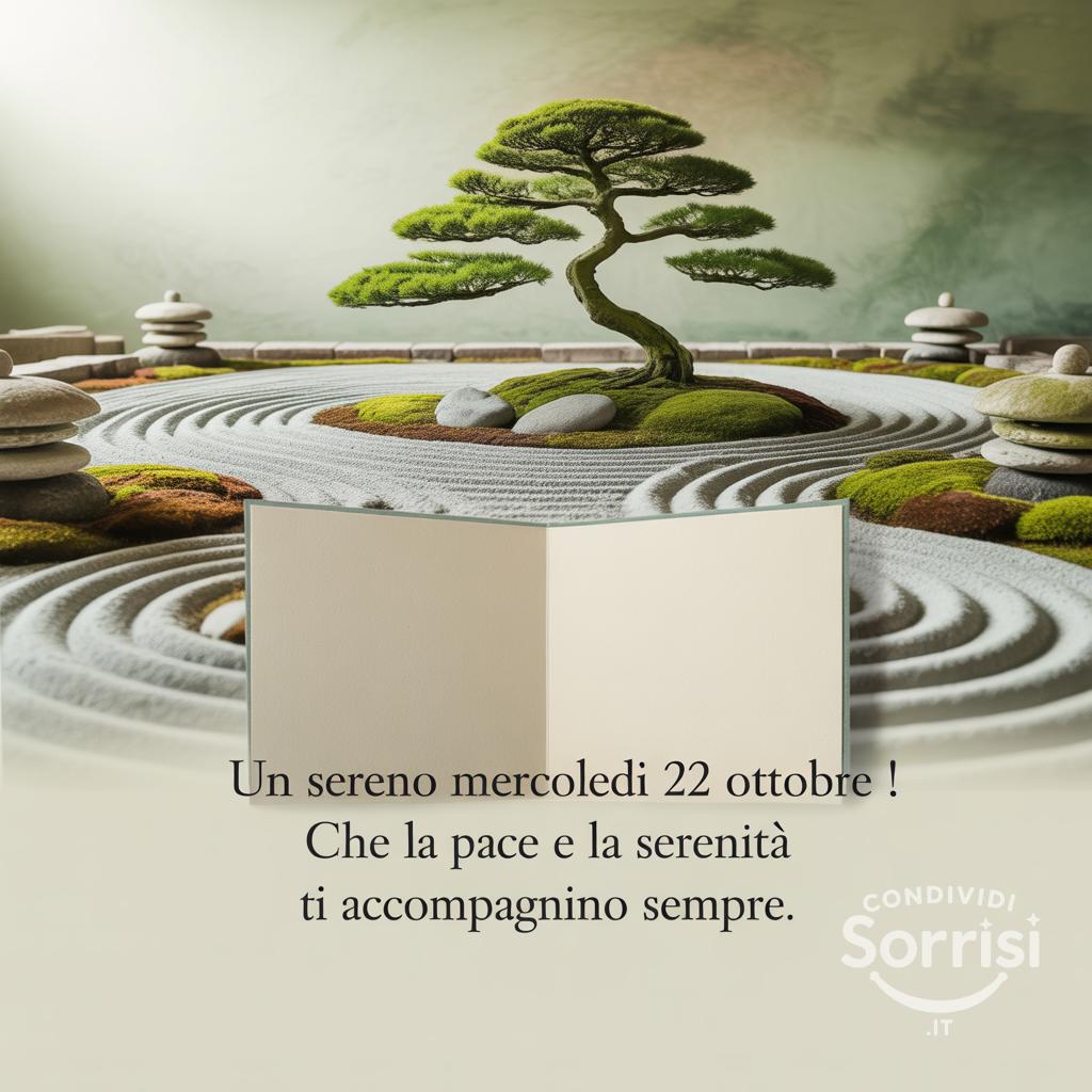 Un sereno mercoledì 22 ottobre ! Che la pace e la serenità ti accompagnino sempre.