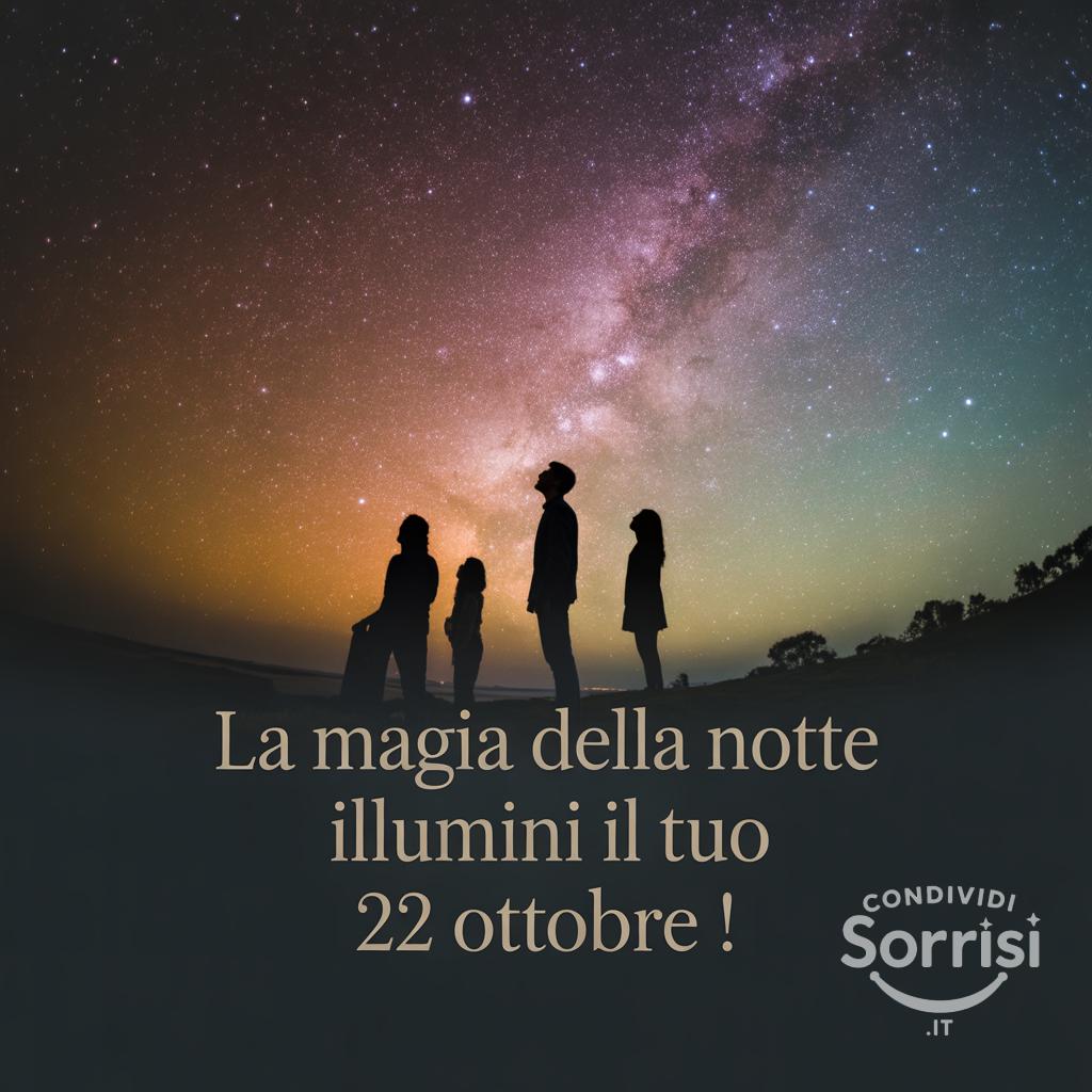 La magia della notte illumini il tuo 22 ottobre !