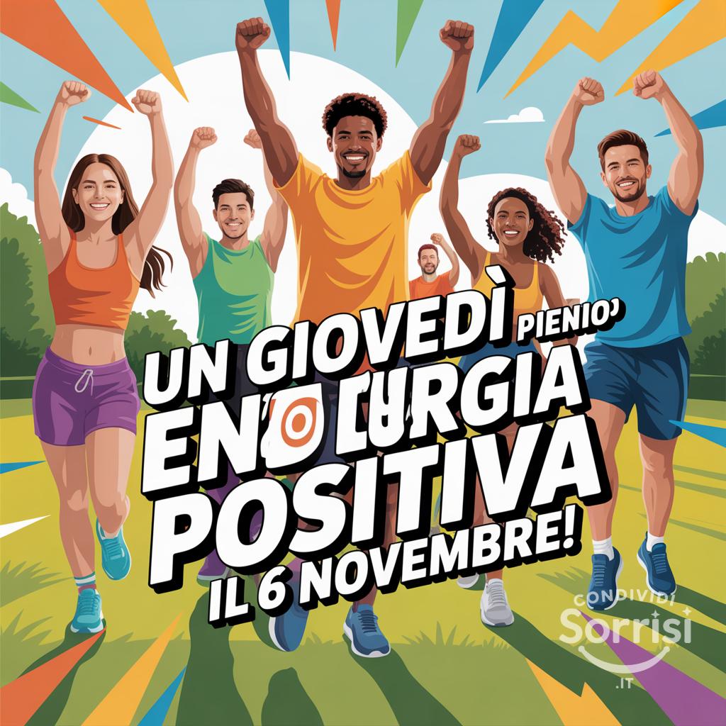 Un giovedì pieno di energia positiva il 6 novembre !