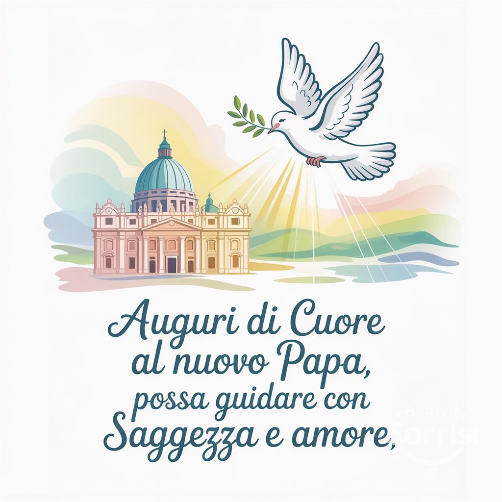 Auguri di cuore al nuovo Papa, possa guidare con saggezza e amore