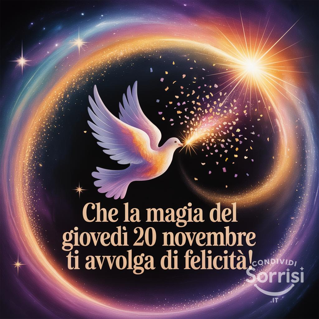Che la magia del giovedì 20 novembre  ti avvolga di felicità!
