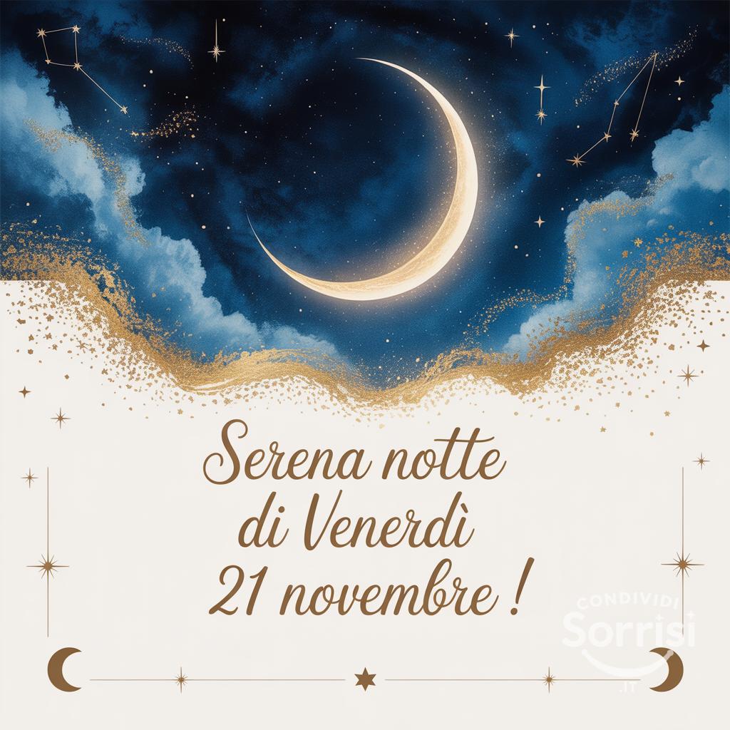 Serena notte di venerdì 21 novembre !
