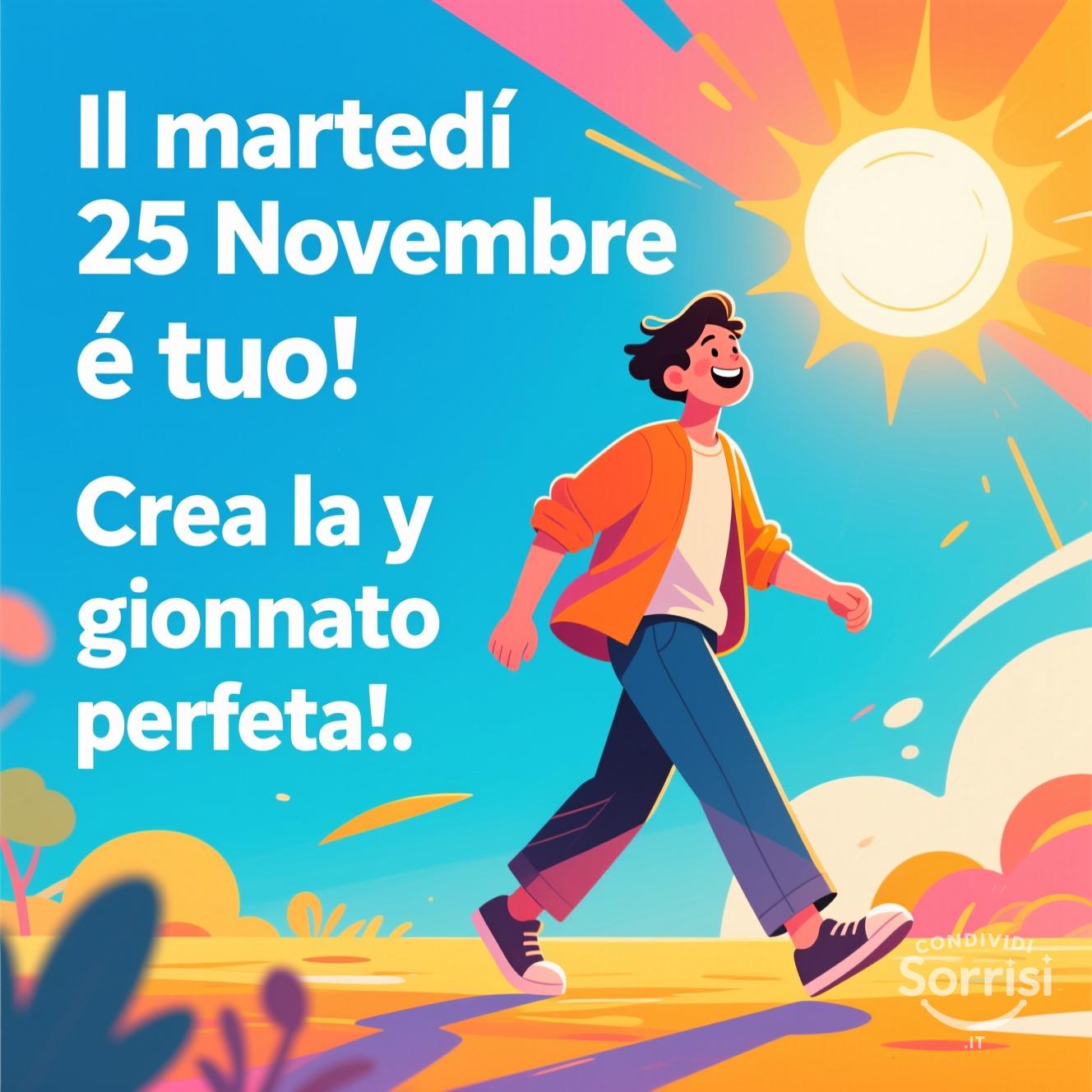 Il martedì 25 novembre  è tuo!  Crea la tua giornata perfetta.