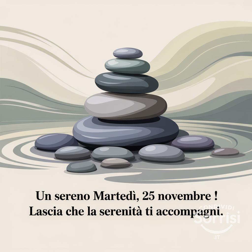 Un sereno martedì, 25 novembre ! Lascia che la serenità ti accompagni.