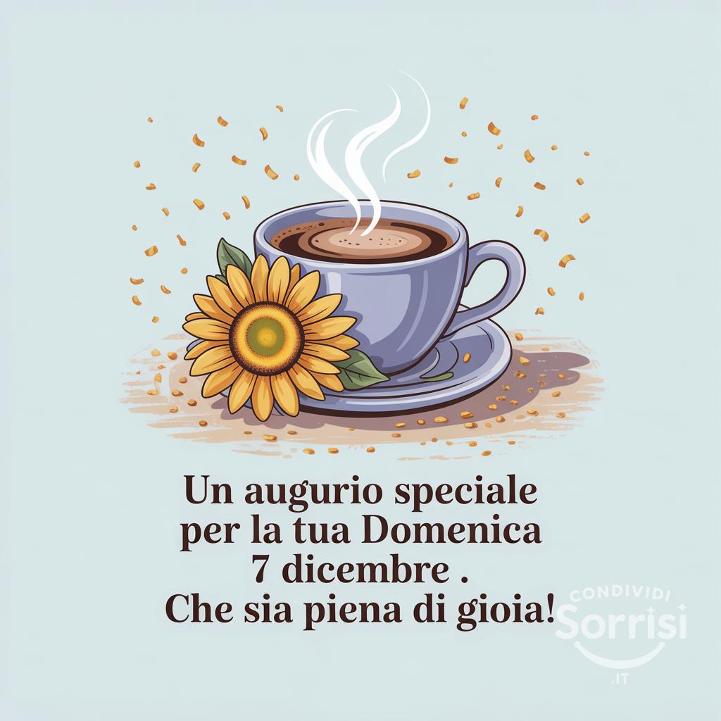 Un augurio speciale per la tua domenica 7 dicembre . Che sia piena di gioia!