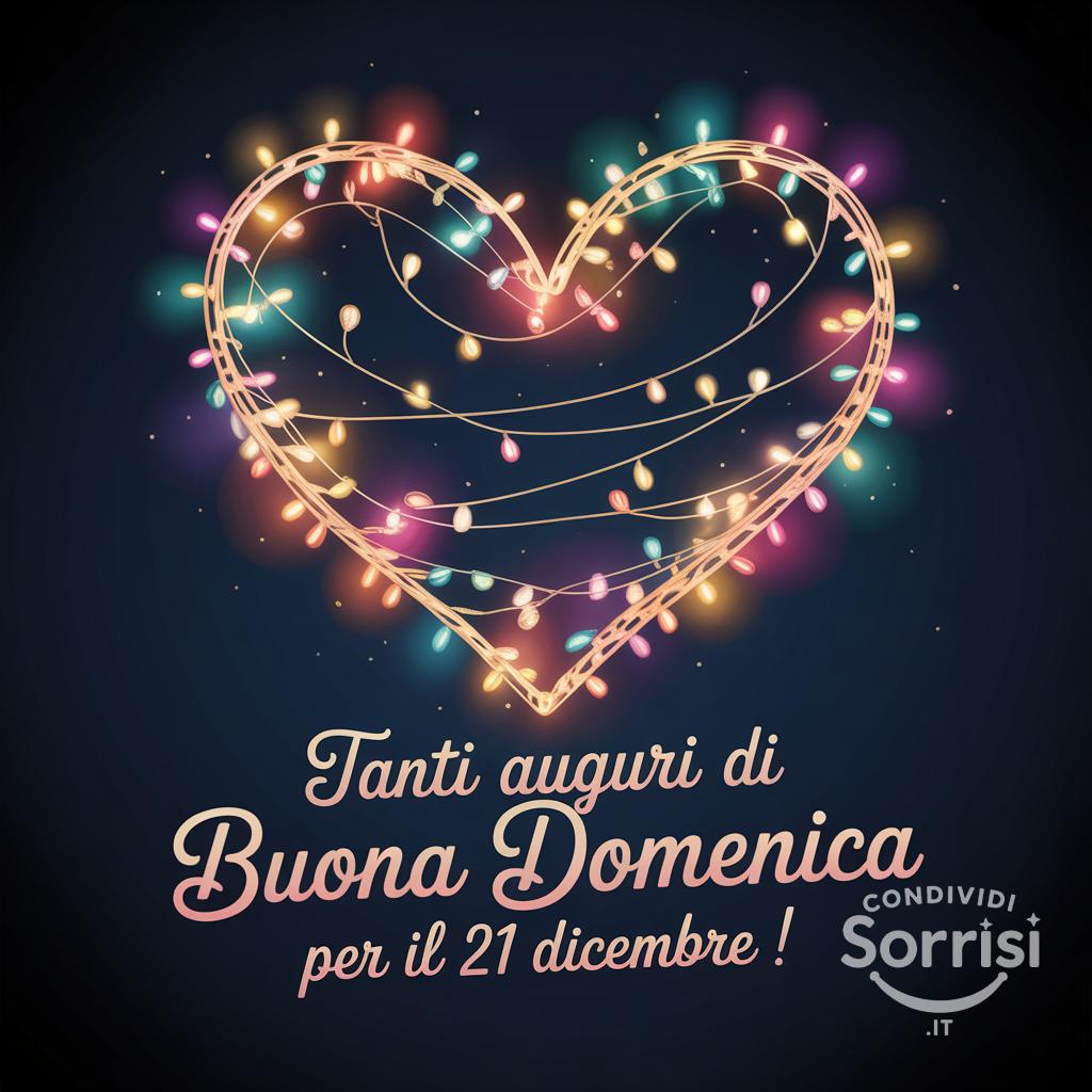 Tanti auguri di buona domenica per il 21 dicembre !