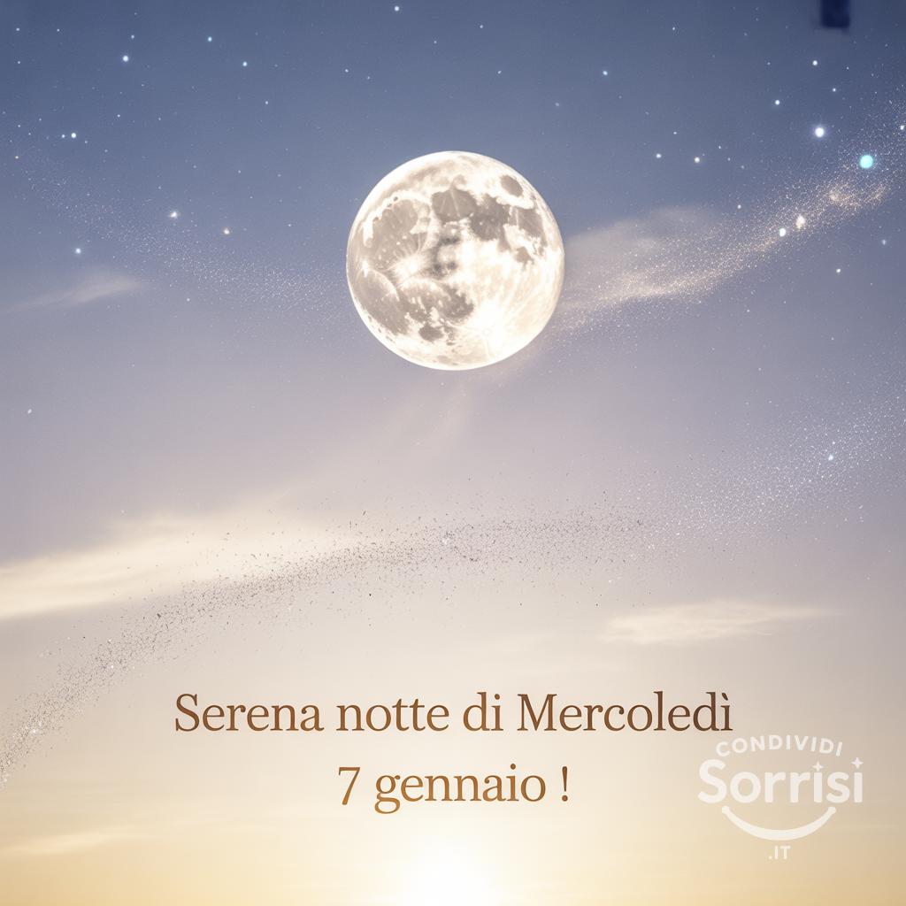 Serena notte di mercoledì 7 gennaio !