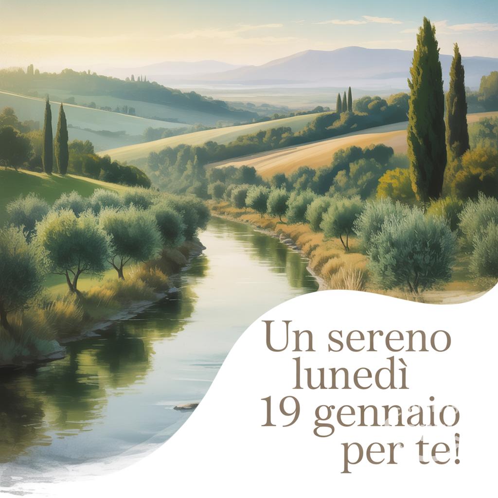 Un sereno lunedì 19 gennaio  per te!