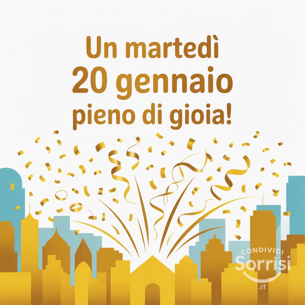 Un martedì 20 gennaio  pieno di gioia!