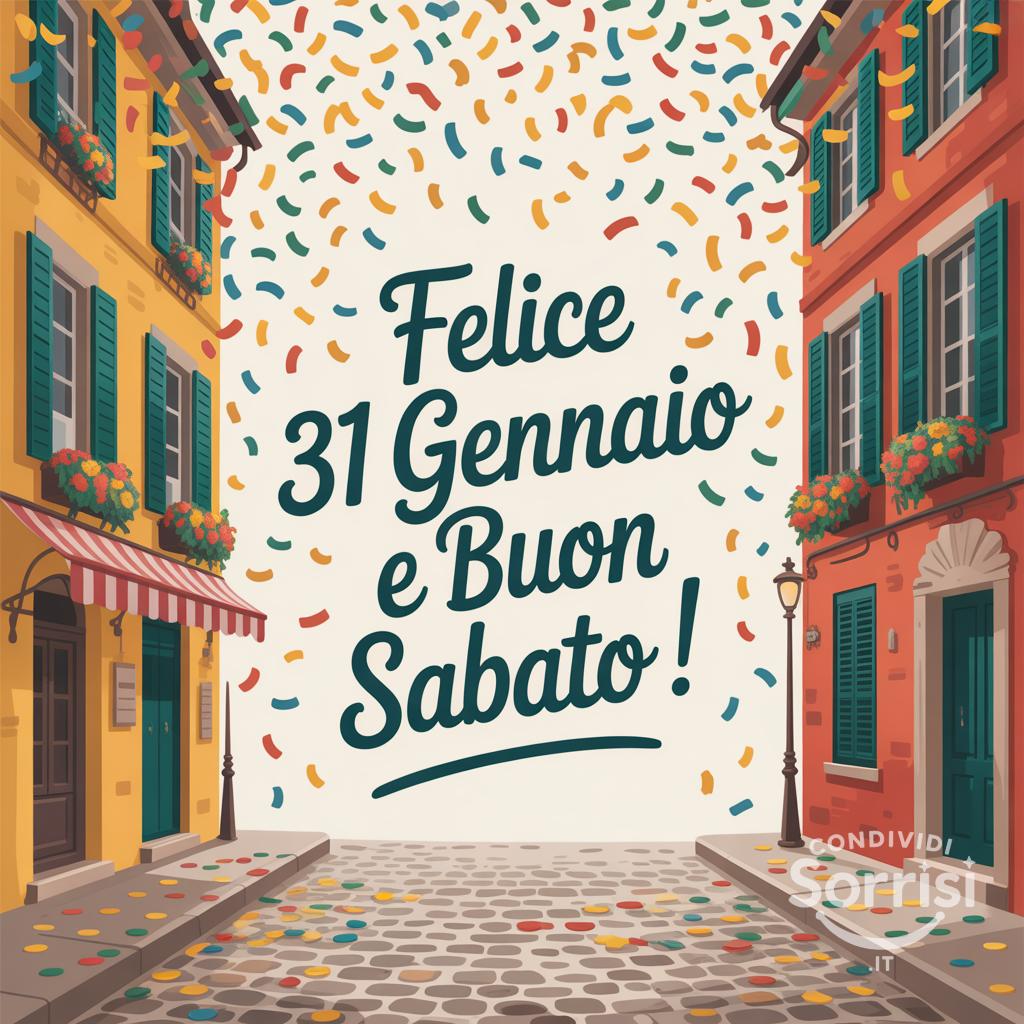 Felice 31 gennaio e buon sabato !