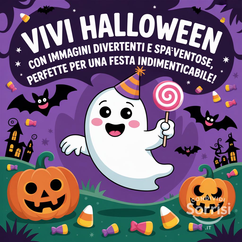 Vivi Halloween con immagini divertenti e spaventose, perfette per una festa indimenticabile!