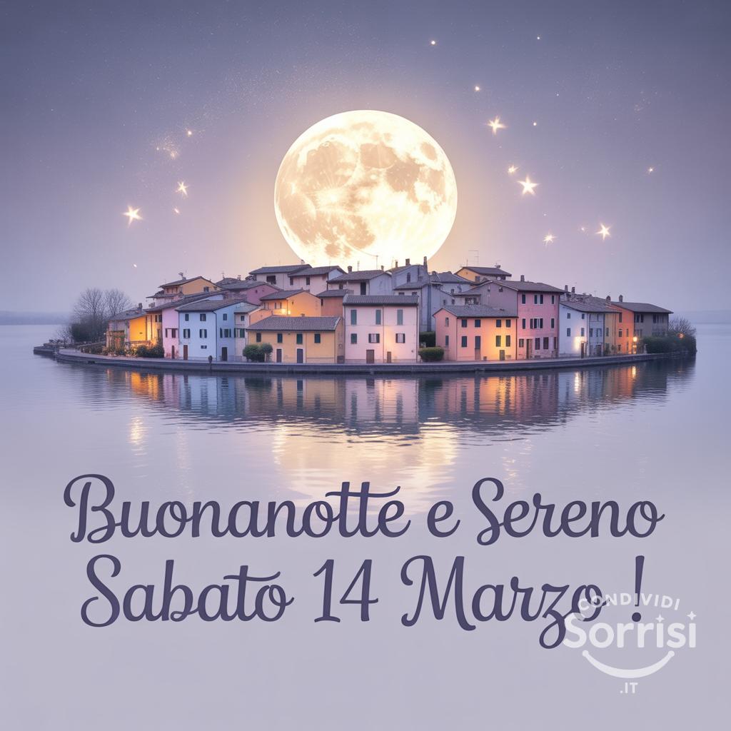 Buonanotte e sereno sabato 14 marzo !