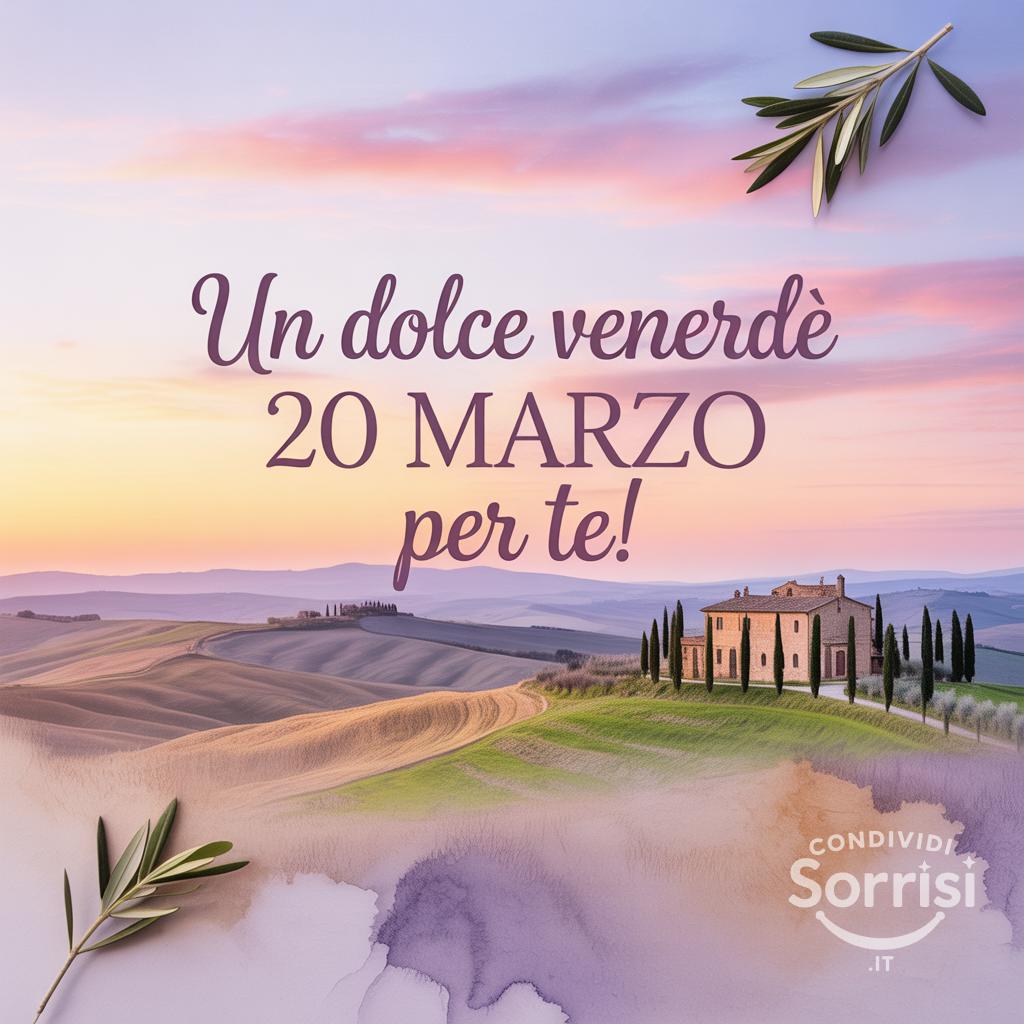 Un dolce venerdì 20 marzo  per te!