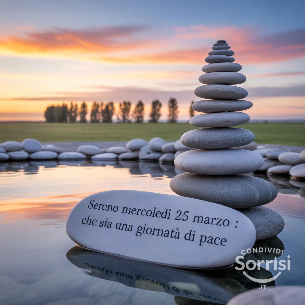 Sereno Mercoledì 25 Marzo : che sia una giornata di pace.
