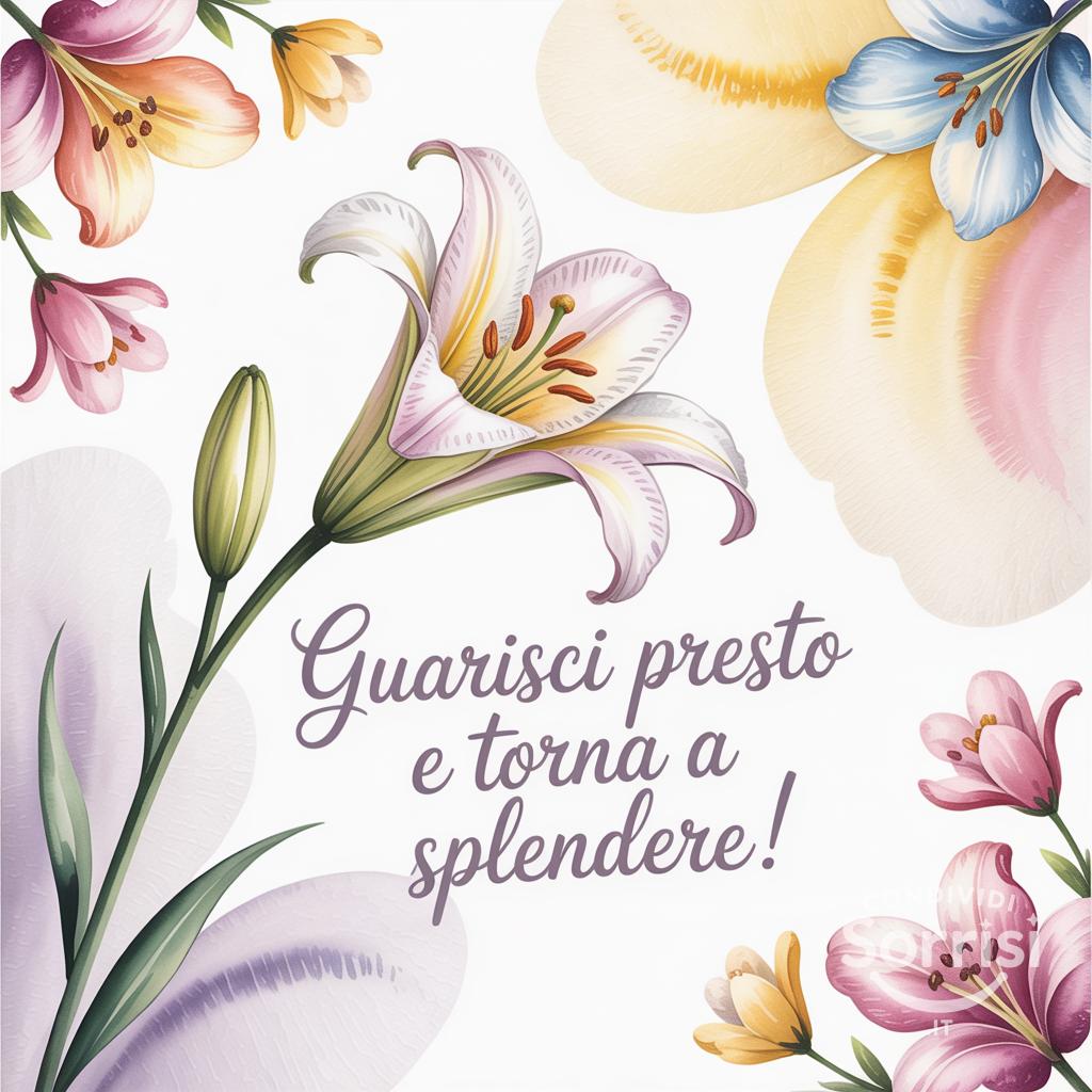 Guarisci presto e torna a splendere!