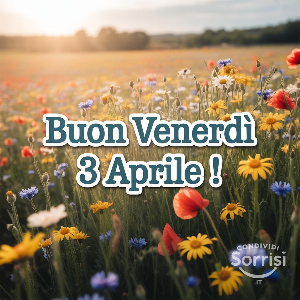 Buon venerdì 3 aprile !