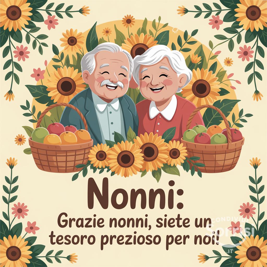 Nonni: Grazie nonni, siete un tesoro prezioso per noi!