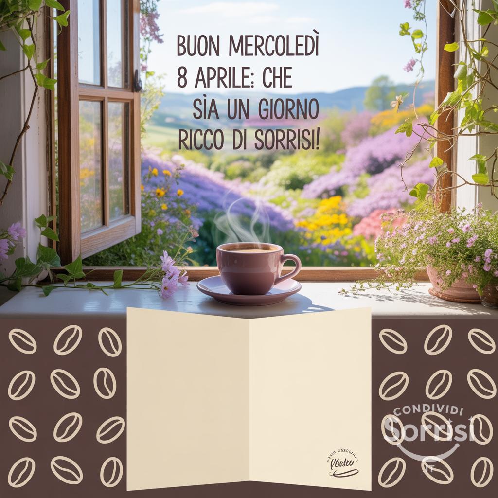 Buon Mercoledì 8 Aprile: che sia un giorno ricco di sorrisi!
