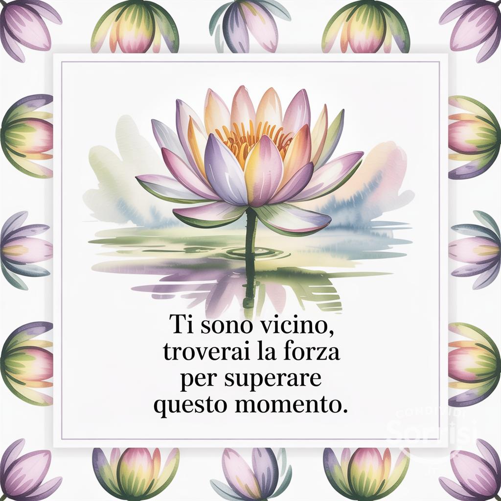 Ti sono vicino, troverai la forza per superare questo momento.