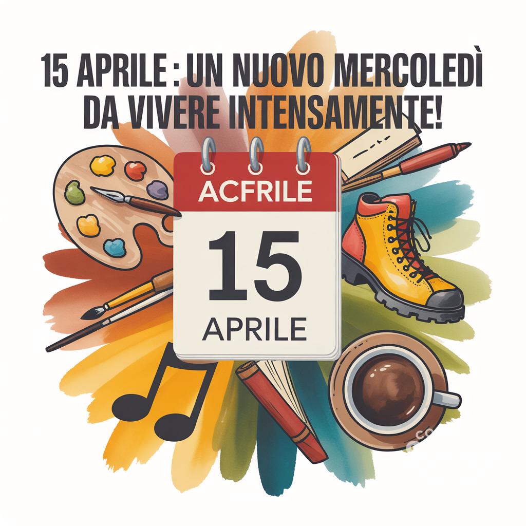 15 Aprile : un nuovo mercoledì da vivere intensamente!