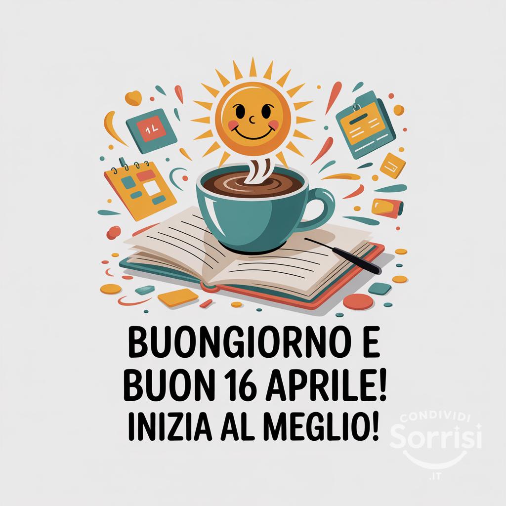 Buongiorno e buon 16 aprile ! Inizia al meglio!