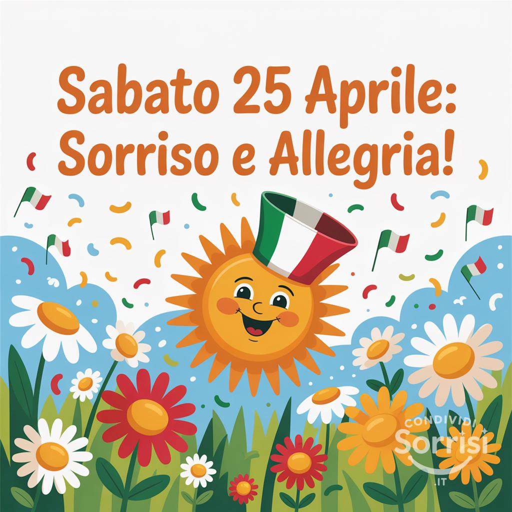 Sabato 25 Aprile: sorriso e allegria!