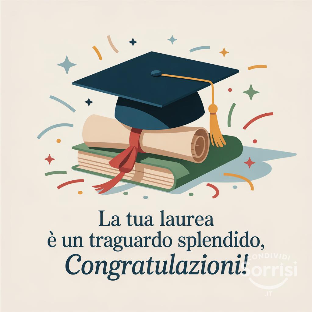 La tua laurea è un traguardo splendido, congratulazioni!