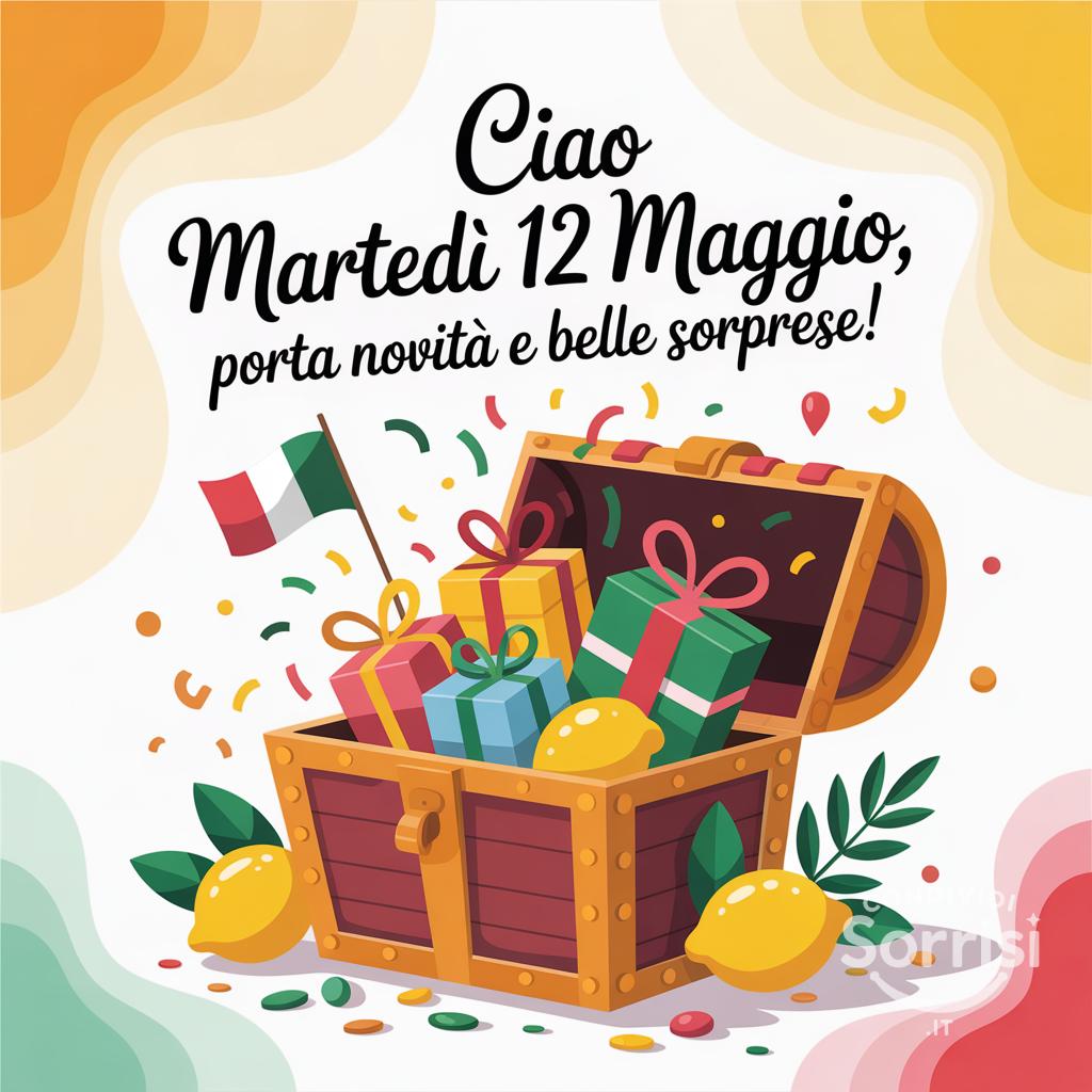 Ciao martedì 12 maggio, porta novità e belle sorprese!