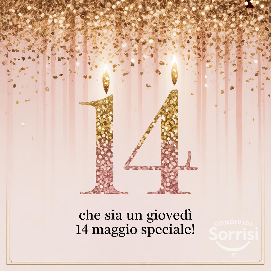 Che sia un giovedì 14 maggio speciale!